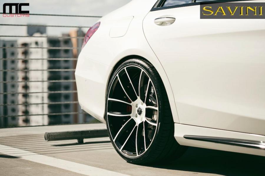  Mercedes-Benz S63 AMG with Savini Wheels 2014 года  (фото 9 из 10)